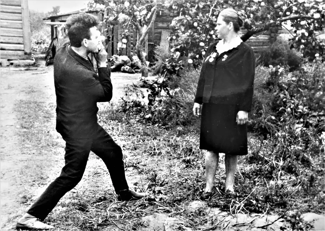 Виктор Юшкевич с фотоаппаратом был всегда на «ты». Бобруйский район, 1960-е годы.