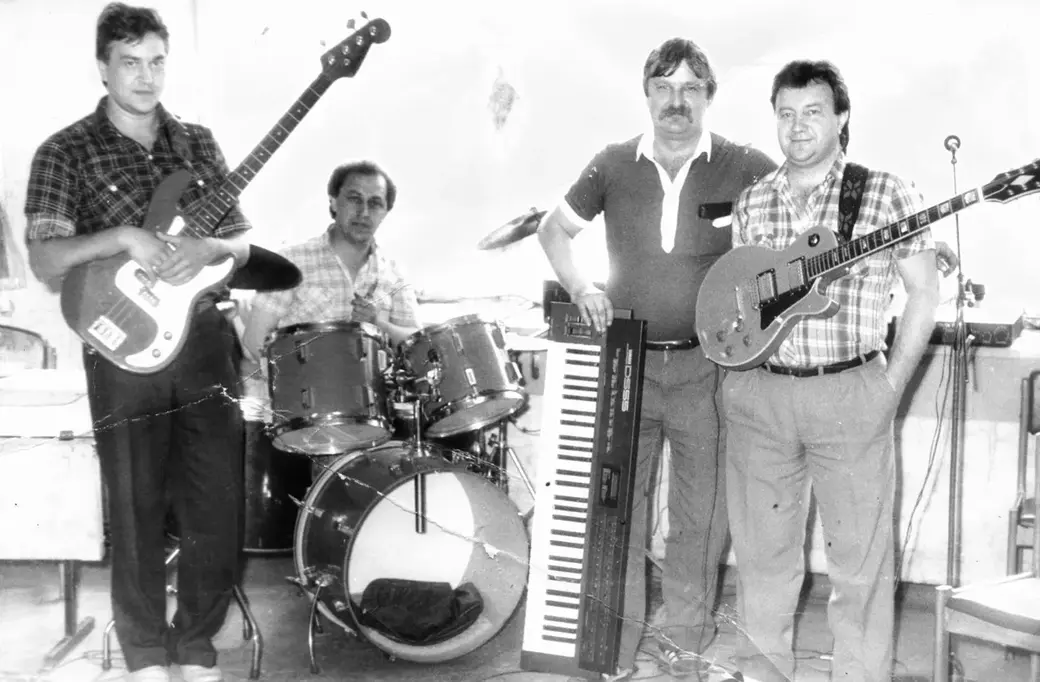 Гуленков, Музыкантов, Левашов, Катков. Могилев, конец 1970-х.