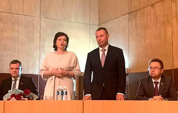 Представление нового гендиректора коллективу ОАО «Моготекс». Фото ОАО «Моготекс».