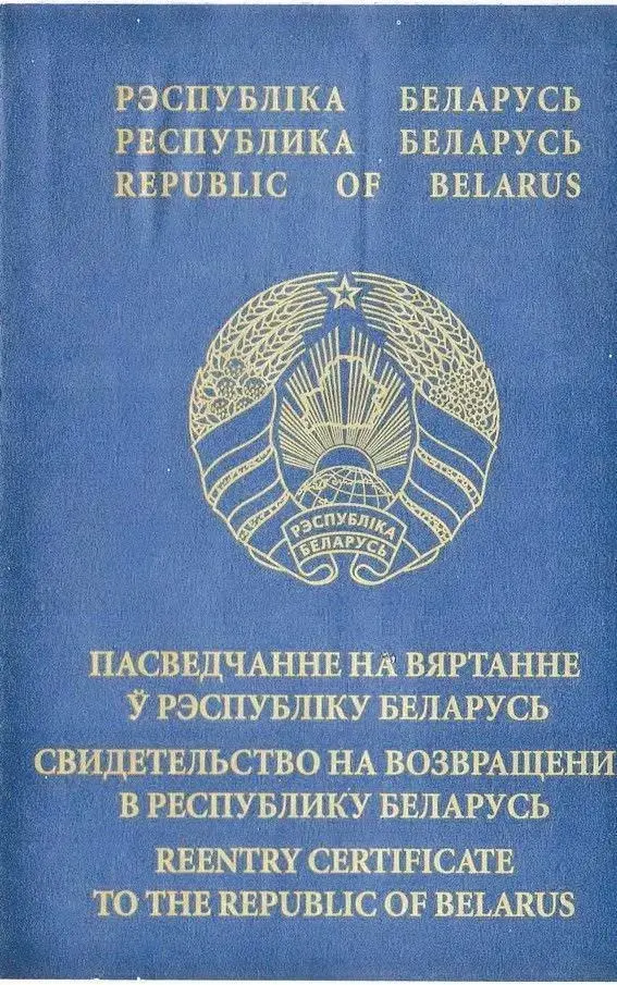 Свидетельство на возвращение в турцию