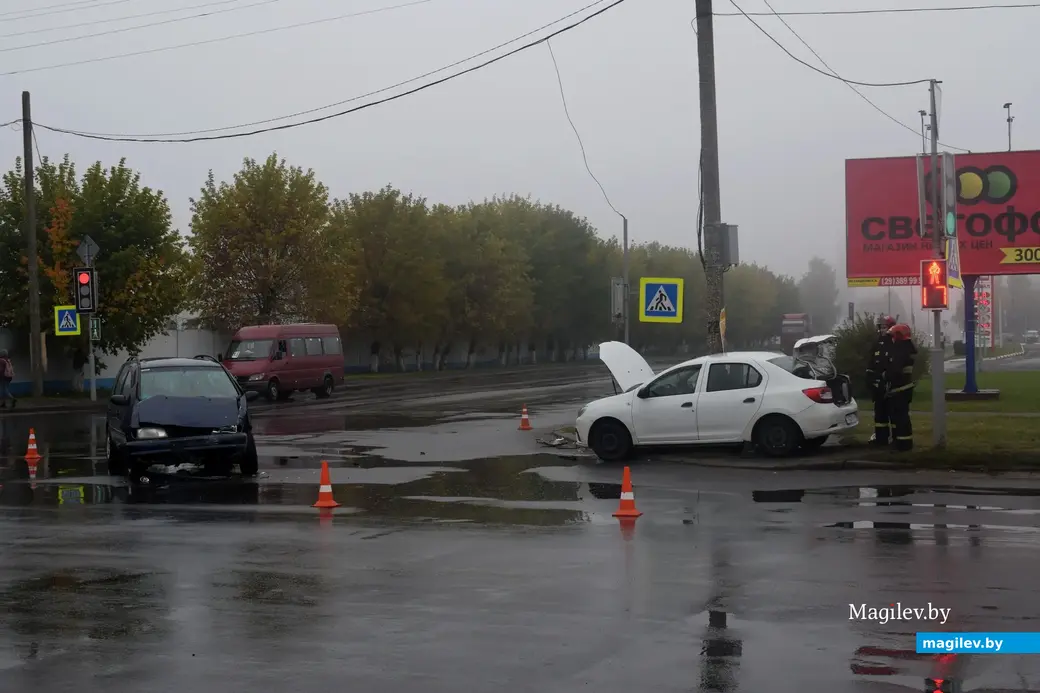 1.10.2022, Бобруйск. Авария на перекрестке Гоголя и Орджоникидзе