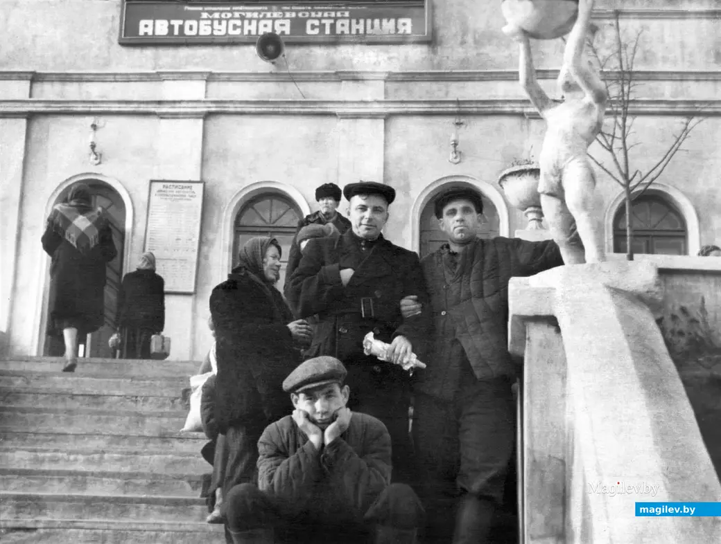 1956 год. Могилев, автобусная станция рядом с железнодорожным вокзалом. Фото: группа «Магілёў. Горад, які быў...», соцсети