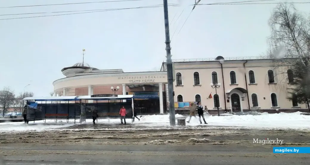 29.03.2023 г. Могилев засыпало снегом.