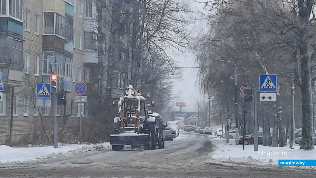 29.03.2023 г. Могилев засыпало снегом.
