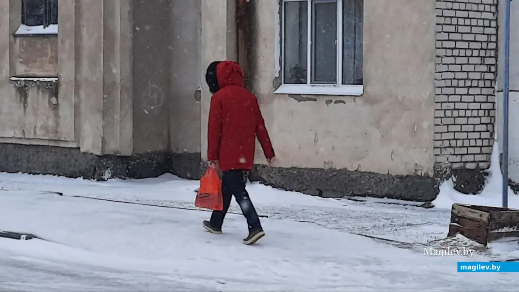 29.03.2023 г. Могилев засыпало снегом.