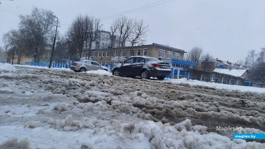 29.03.2023 г. Могилев засыпало снегом.