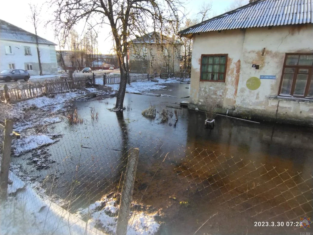 Фото: г. Кричев, улица Коммунистическая. МЧС