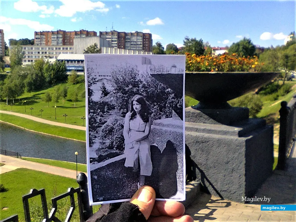 Проспект Мира, мост через Дубровенку. Могилев, 1975 – 2012.