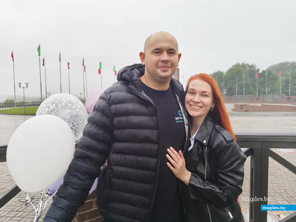 ЗАГС, Могилев. 15.09.2023. Мужем и женой стали Ольга и Денис Жиленковы.