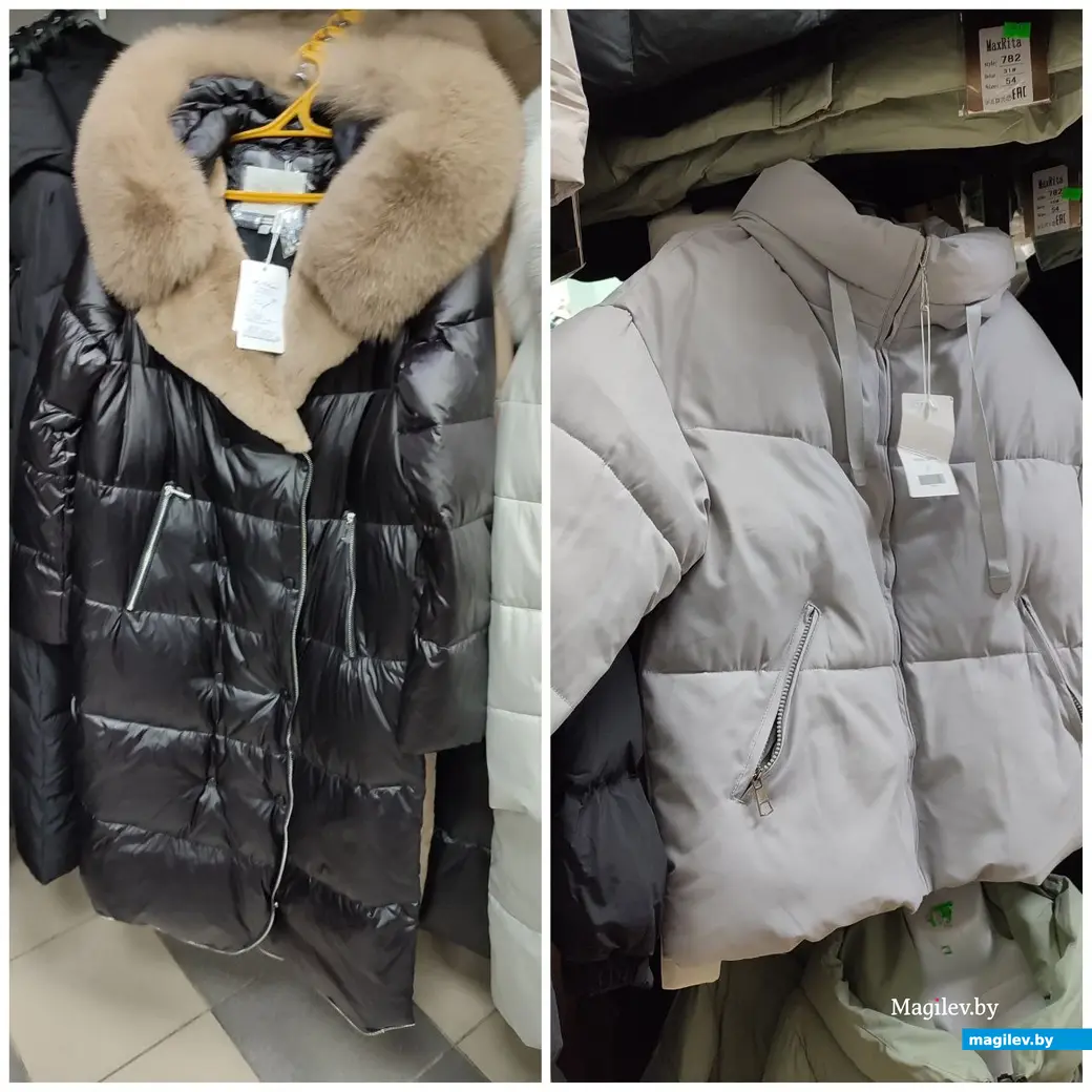 Пальто за 690 рублей и куртка за 105.