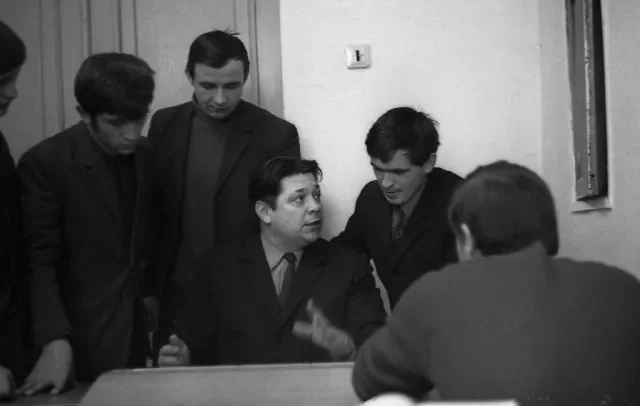 70-ые годы ХХ века. Со студентами журфака.