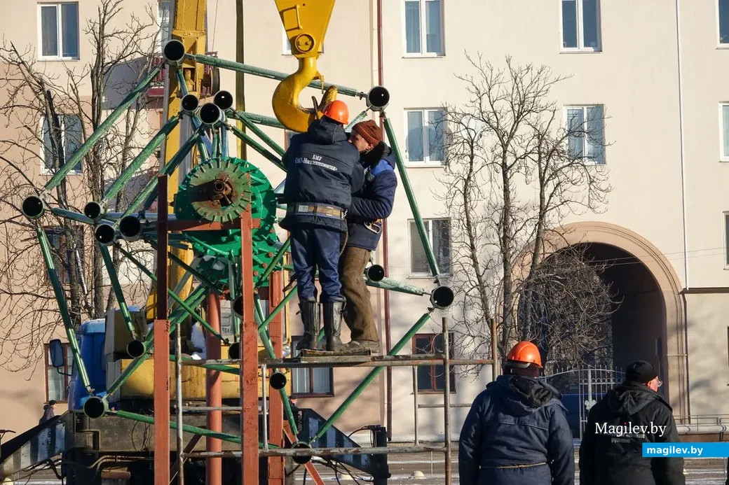 30.11.2018. Рабочие Бобруйского монтажного управления филиала ОАО "Могилевтехмонтаж"