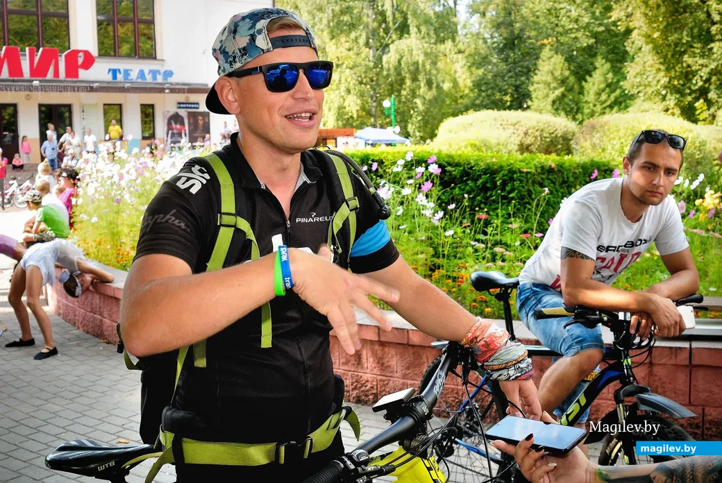 07.09.2019. Велоактивист из Могилева Артем Кокин на фестивале «Velo Boom» в городском парке Бобруйска