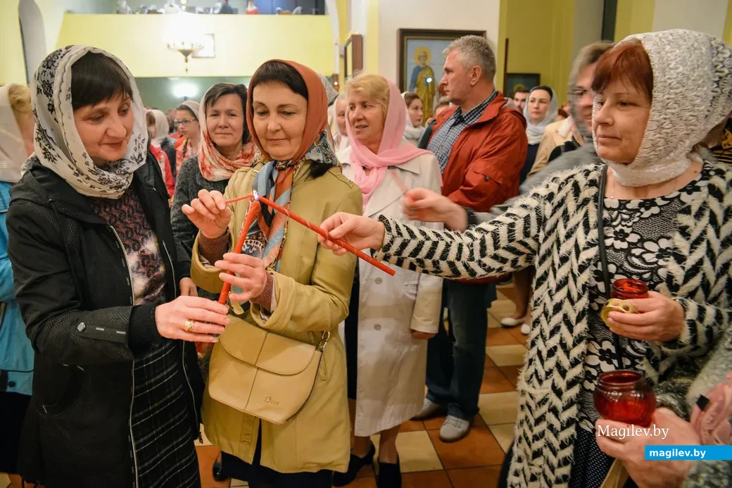 28.04.2019. Пасхальная служба в Бобруйском кафедральном Свято-Никольском соборе