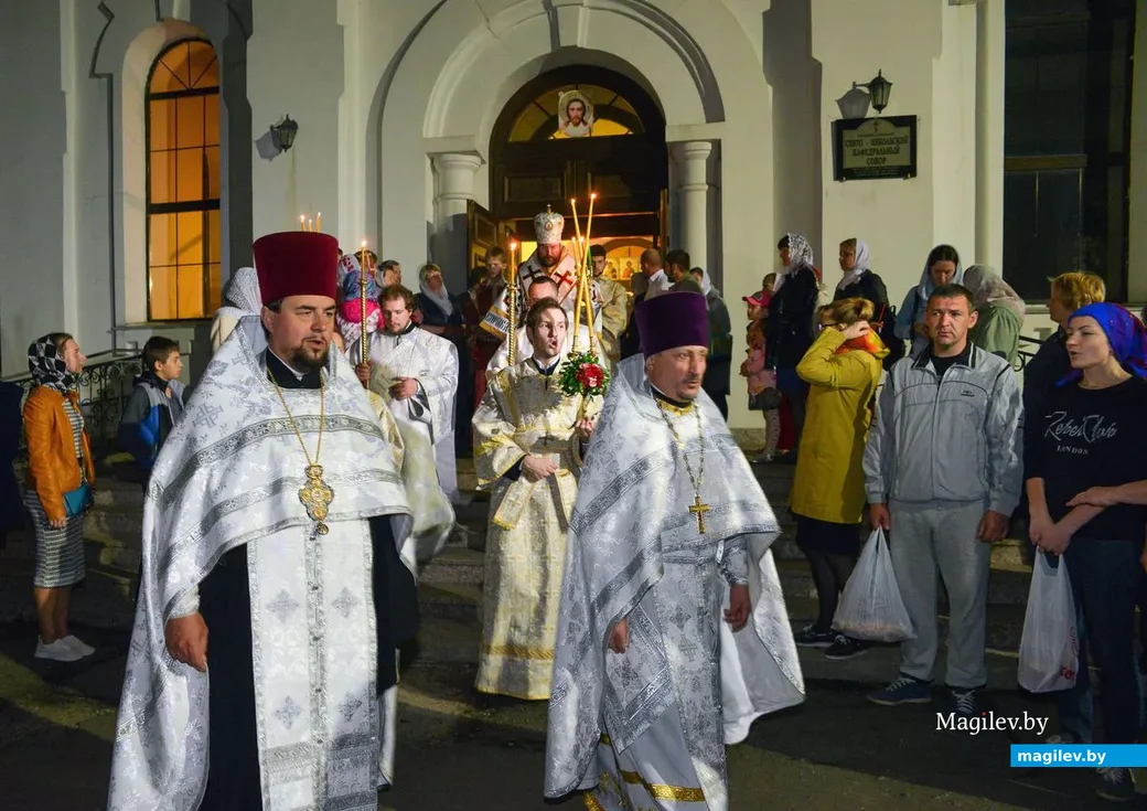 27.04.2019. Пасхальная служба в Бобруйском кафедральном Свято-Никольском соборе