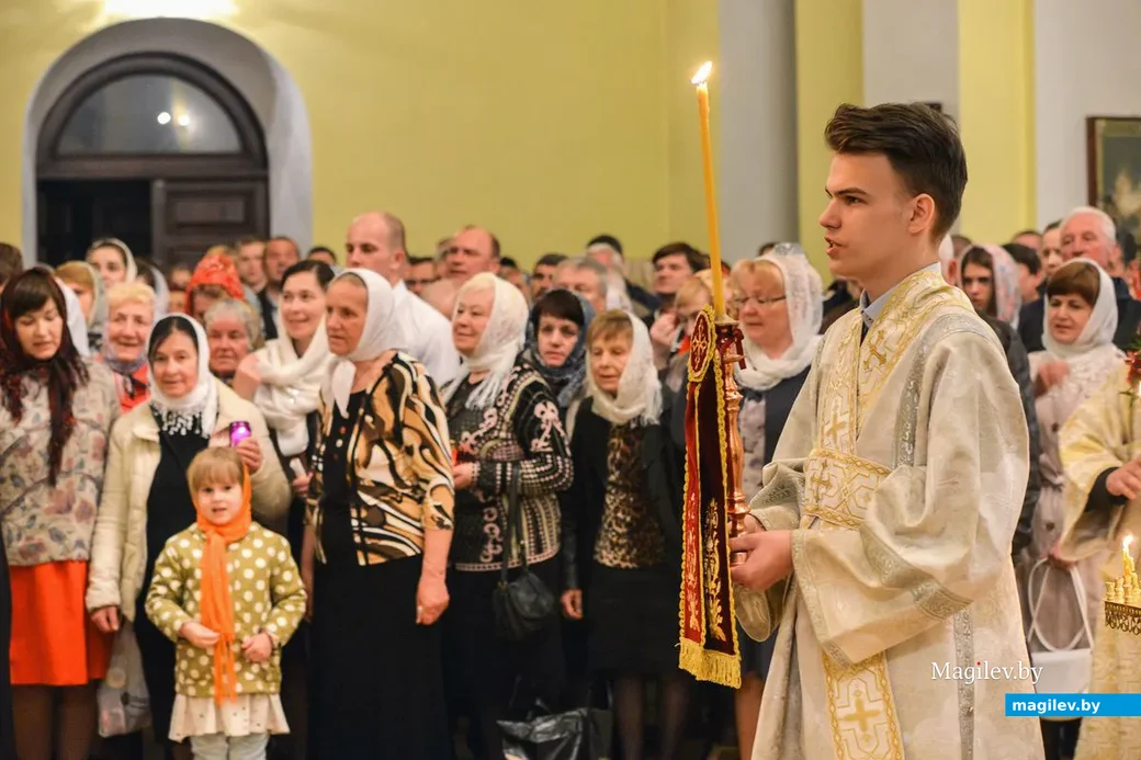28.04.2019. Пасхальная служба в Бобруйском кафедральном Свято-Никольском соборе