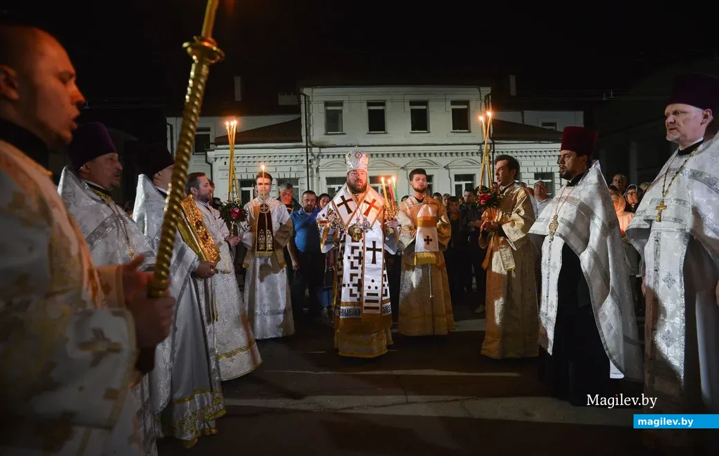 28.04.2019. Пасхальная служба в Бобруйском кафедральном Свято-Никольском соборе
