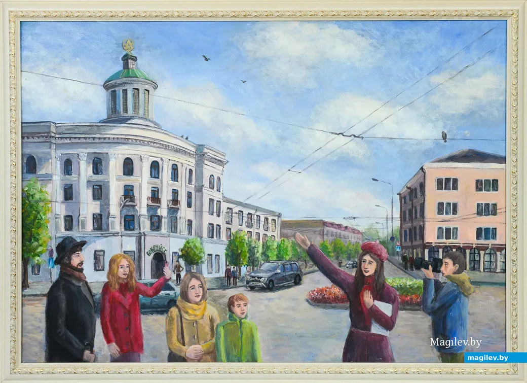 Лидия Васина (14 лет). «Добро пожаловать в Бобруйск!» (МДФ, акрил). Руководитель — В.И.Хроменков.