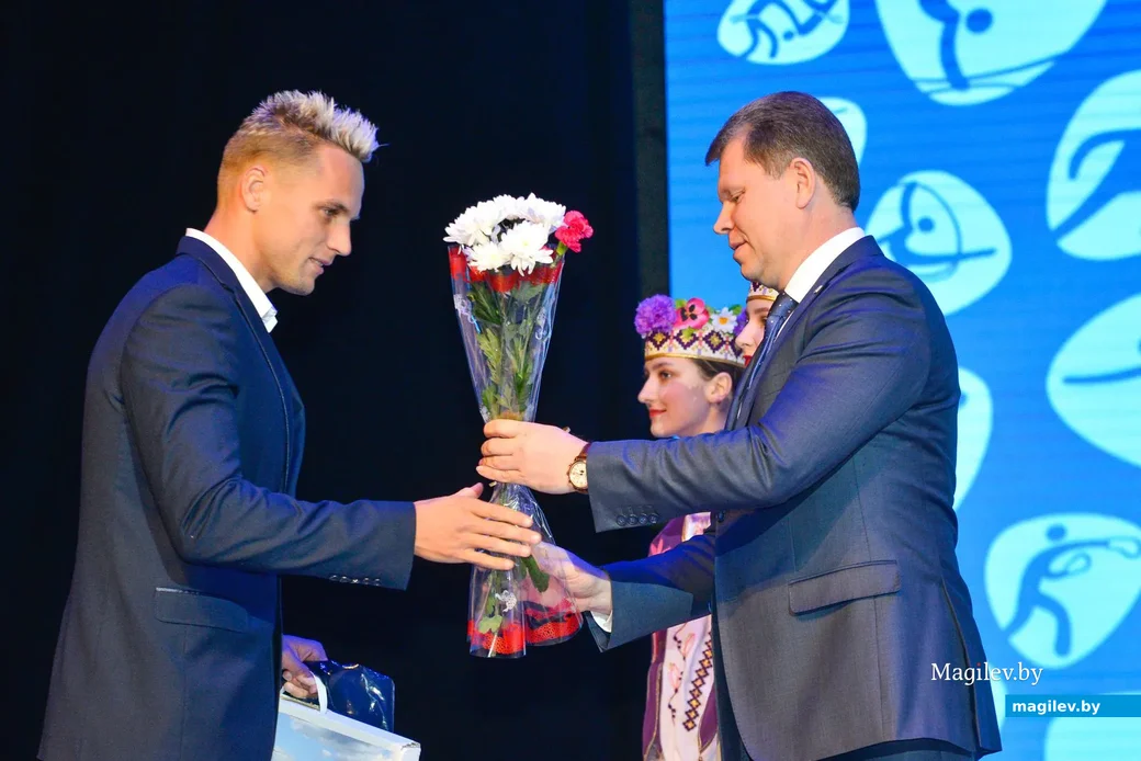 08.01.2020. Церемония чествования десятки лучших спортсменов 2019 года. Председатель Бобруйского