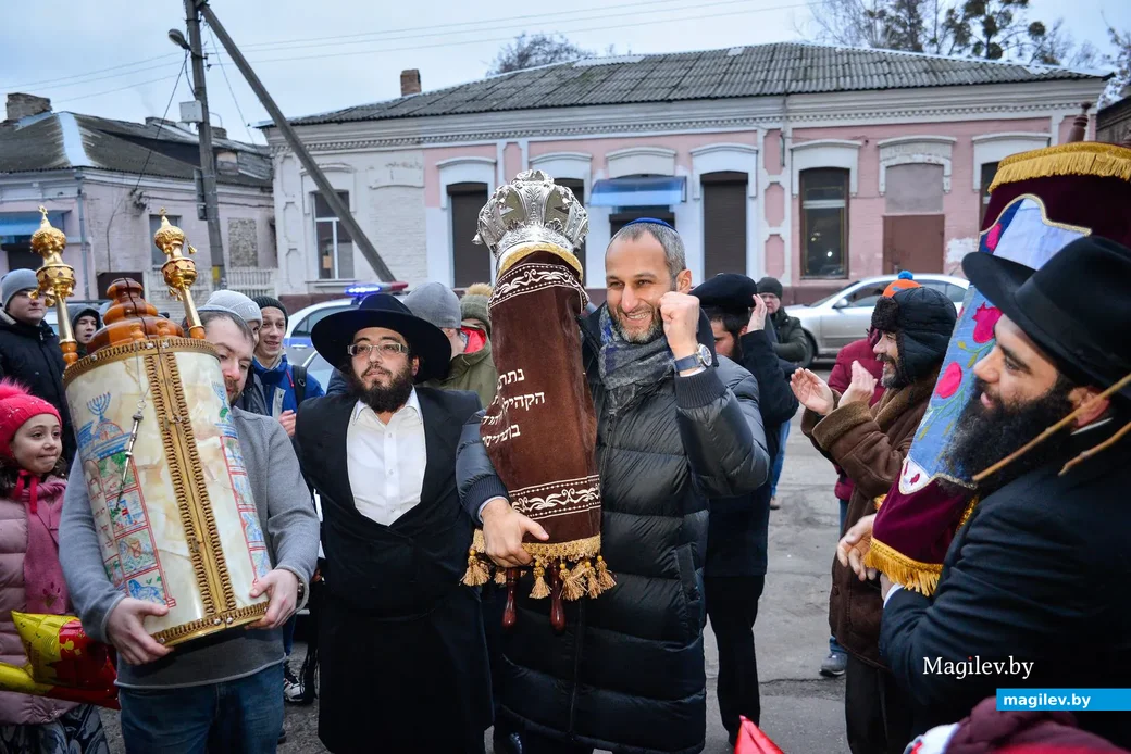 12.01.2020. Праздник внесения свитка Торы в Бобруйской синагоге. Акафот, танцы и торжественная