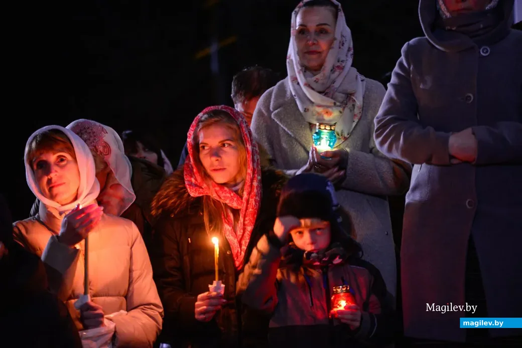 18.04.2020. Пасхальное богослужение в Свято-Никольском соборе Бобруйска