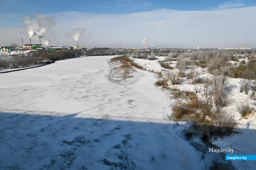 02.02.2021. Бобруйск. Правый берег Березины в окрестностях ФанДОКа