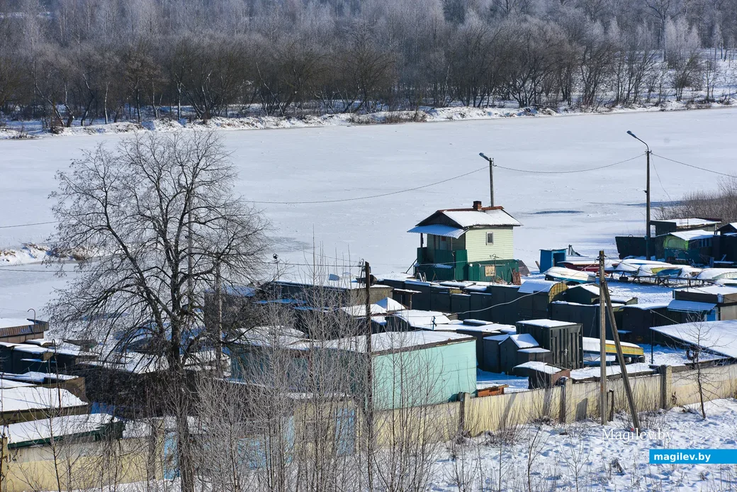 02.02.2021. Бобруйск. Правый берег Березины в окрестностях ФанДОКа