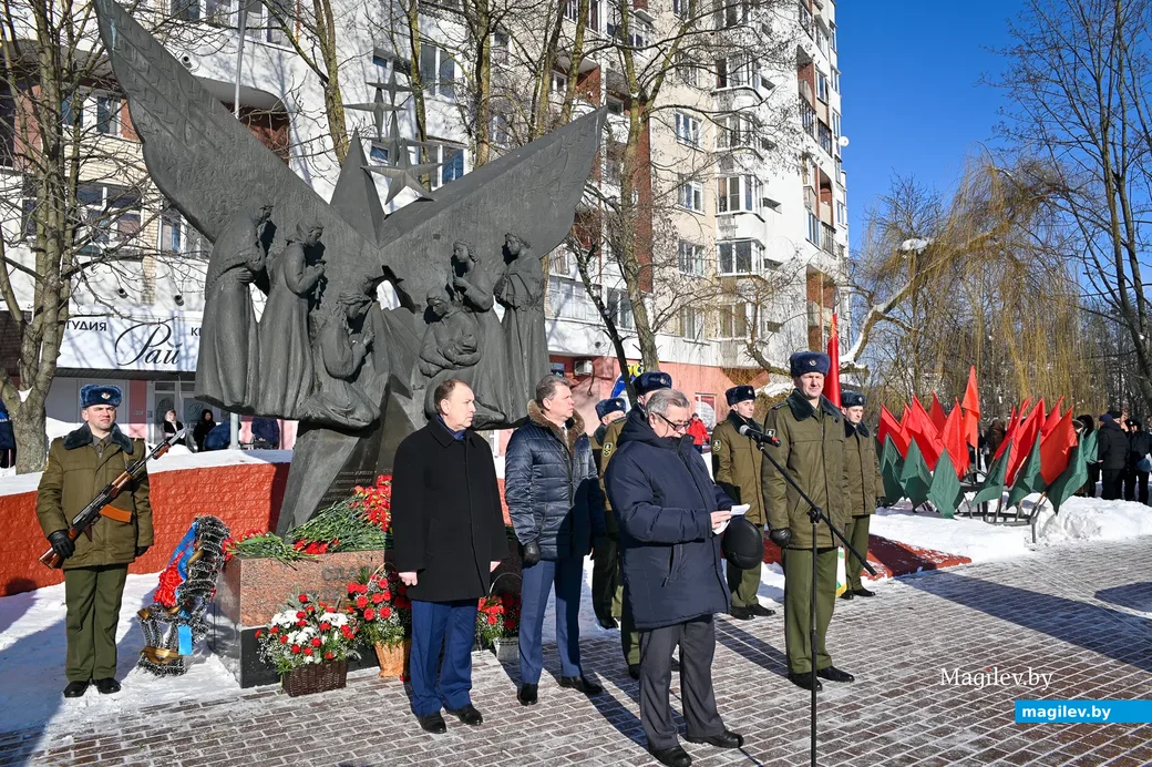 15.02.2021. Бобруйск. Митинг, посвящённый Дню памяти воинов-интернационалистов, и 32-годовщине