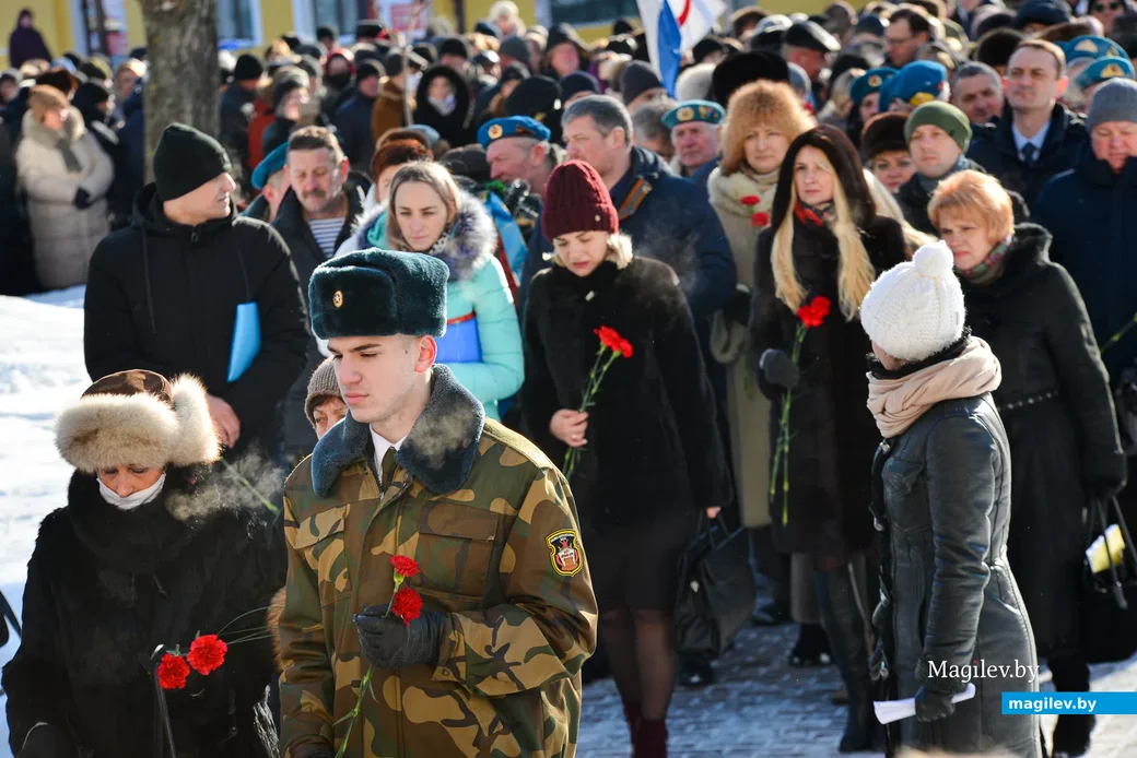 15.02.2021. Бобруйск. Митинг, посвящённый Дню памяти воинов-интернационалистов, и 32-годовщине