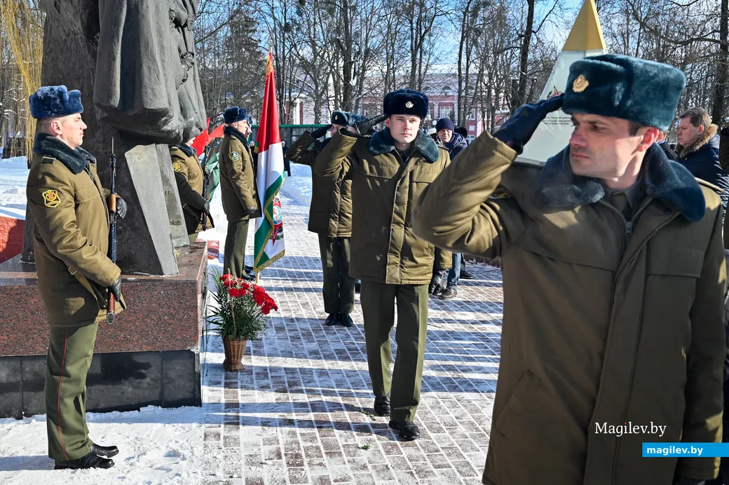 15.02.2021. Бобруйск. Митинг, посвящённый Дню памяти воинов-интернационалистов, и 32-годовщине