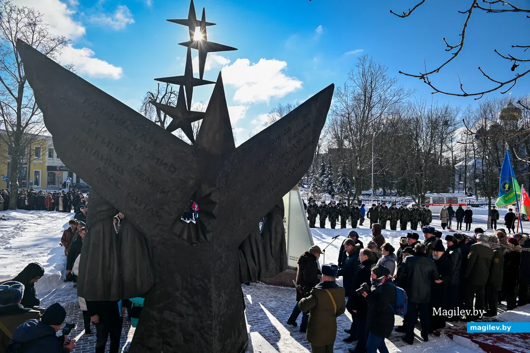 15.02.2021. Бобруйск. Митинг, посвящённый Дню памяти воинов-интернационалистов, и 32-годовщине