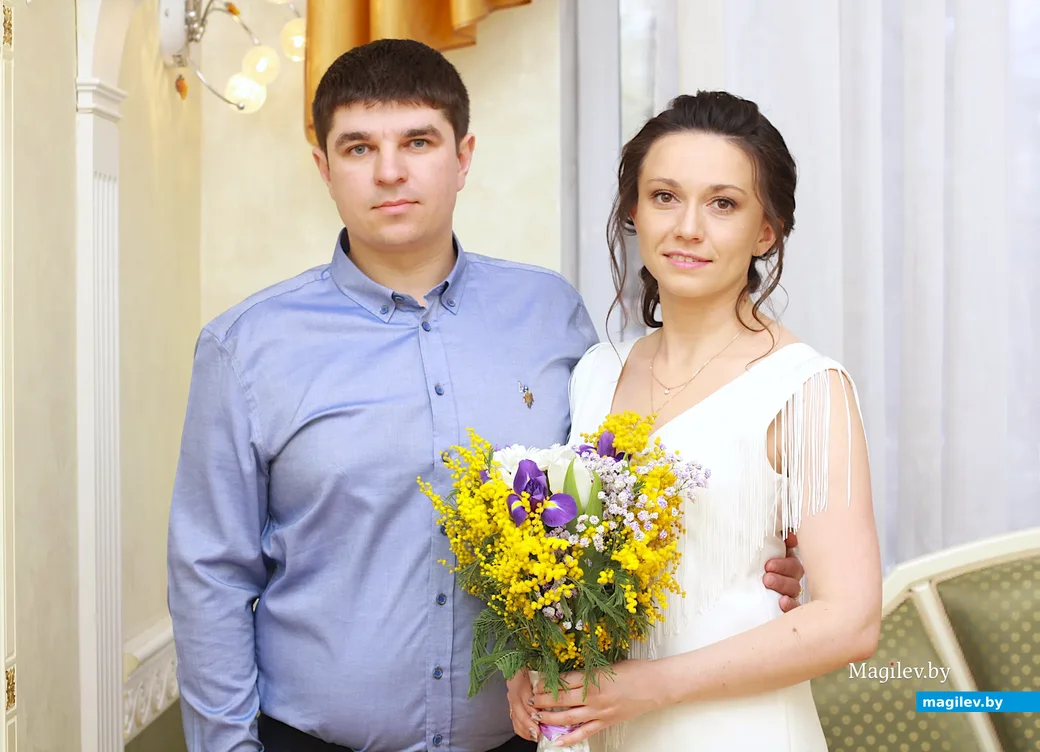 Свадебная пара Алексей Толкачев и Екатерина Авдеева.