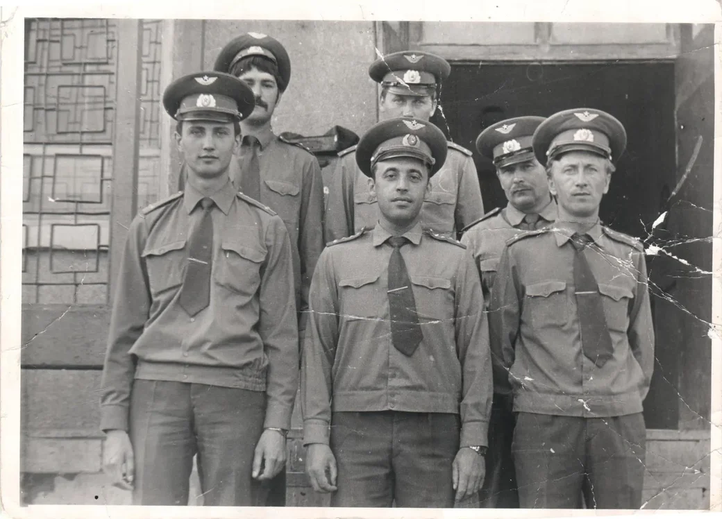 На аэродроме Карши в Узбекистане, 1984 год.