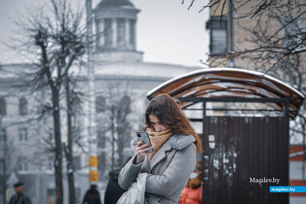 18.11.2020. Бобруйск. Ноябрьский снег в Бобруйске