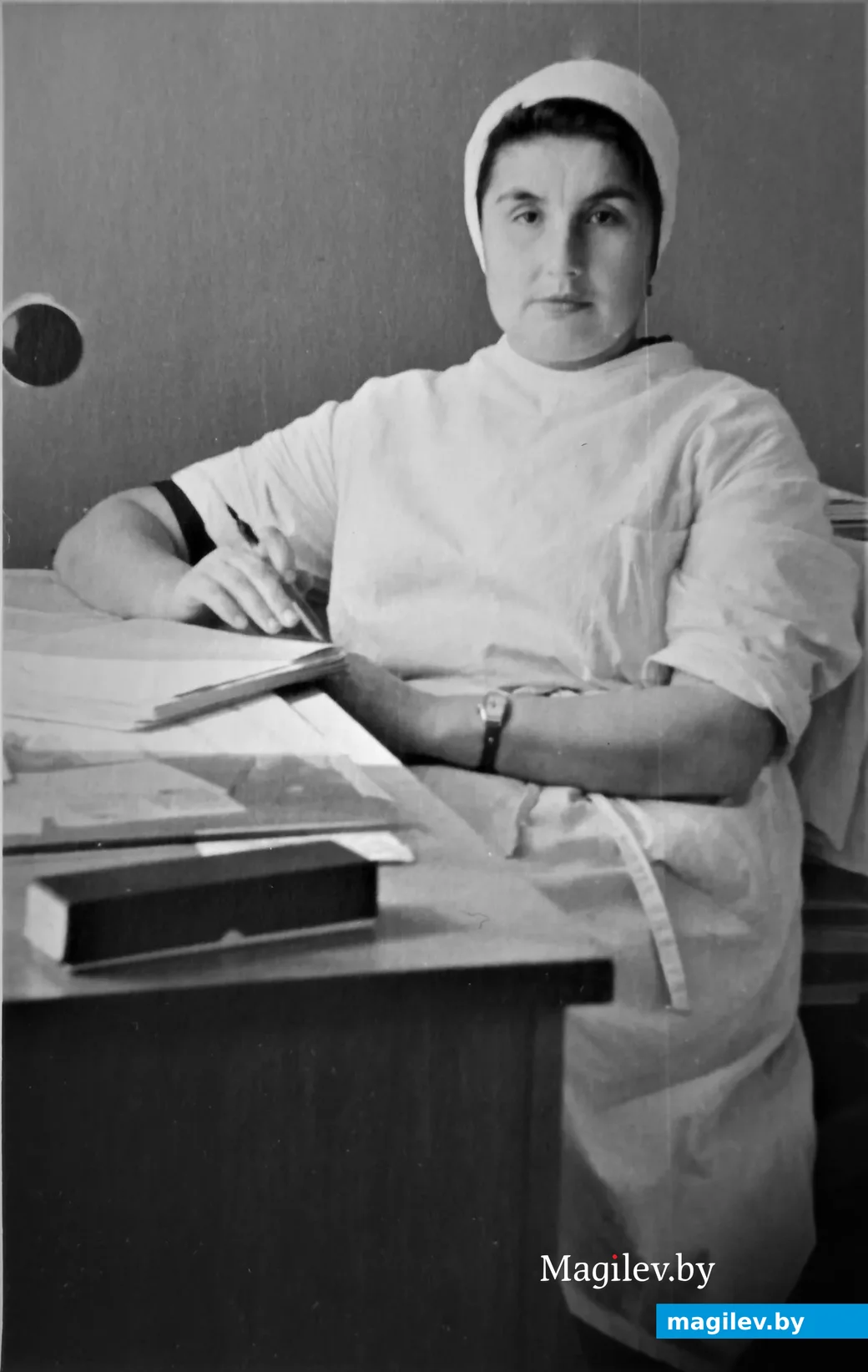 Фельдшер – акушерка поликлиники Бобруйского завода РТИ Софья Булова, 1963 год.