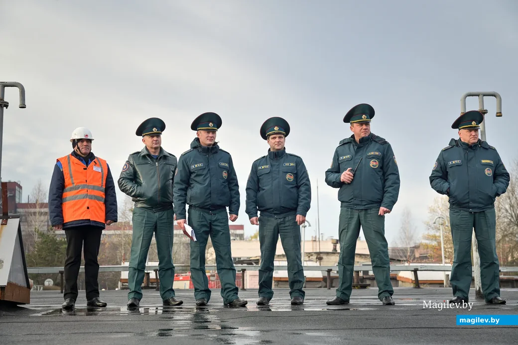 04.11.2021. Бобруйск. Учения подразделений Бобруйского горрайотдела по ЧС на объектах ОАО