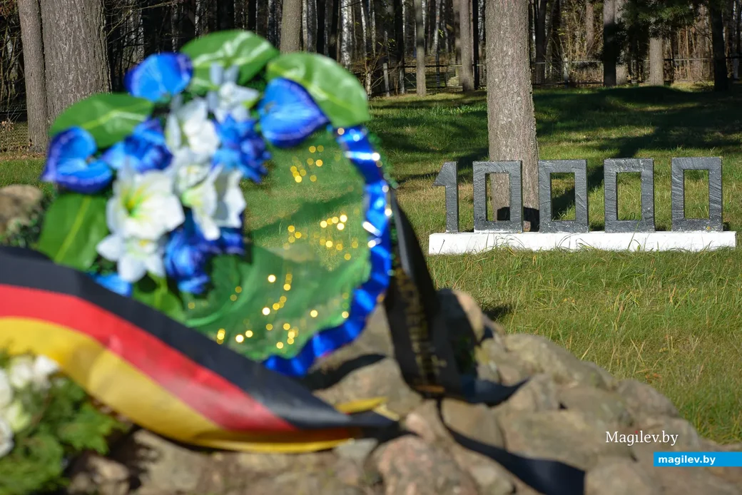 07.11.2021. Бобруйск. Траурные мероприятия на месте расстрела узников Бобруйского гетто в Каменке