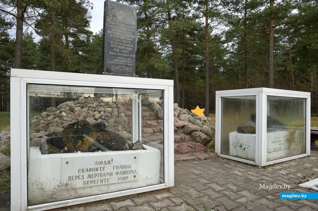 Мемориал на месте расстрела узников Бобруйского гетто в Каменке. Фото из архива ВБ