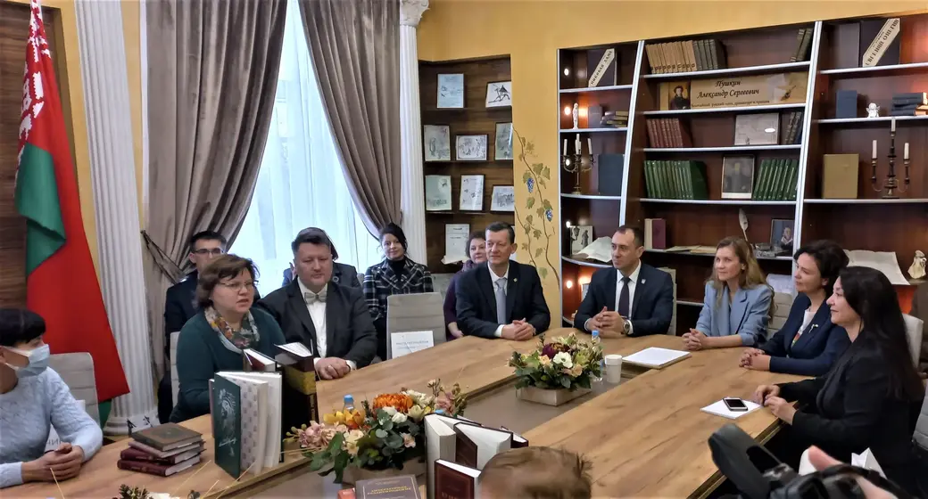 Могилев, 12.11.2021 г. Церемония открытия «Пушкинского центра» в БРУ.