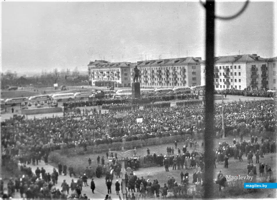 Бобруйск, площадь Ленина, 1 мая 1968 года.