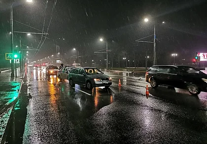 В Могилеве Skoda сбила двух пешеходов на переходе