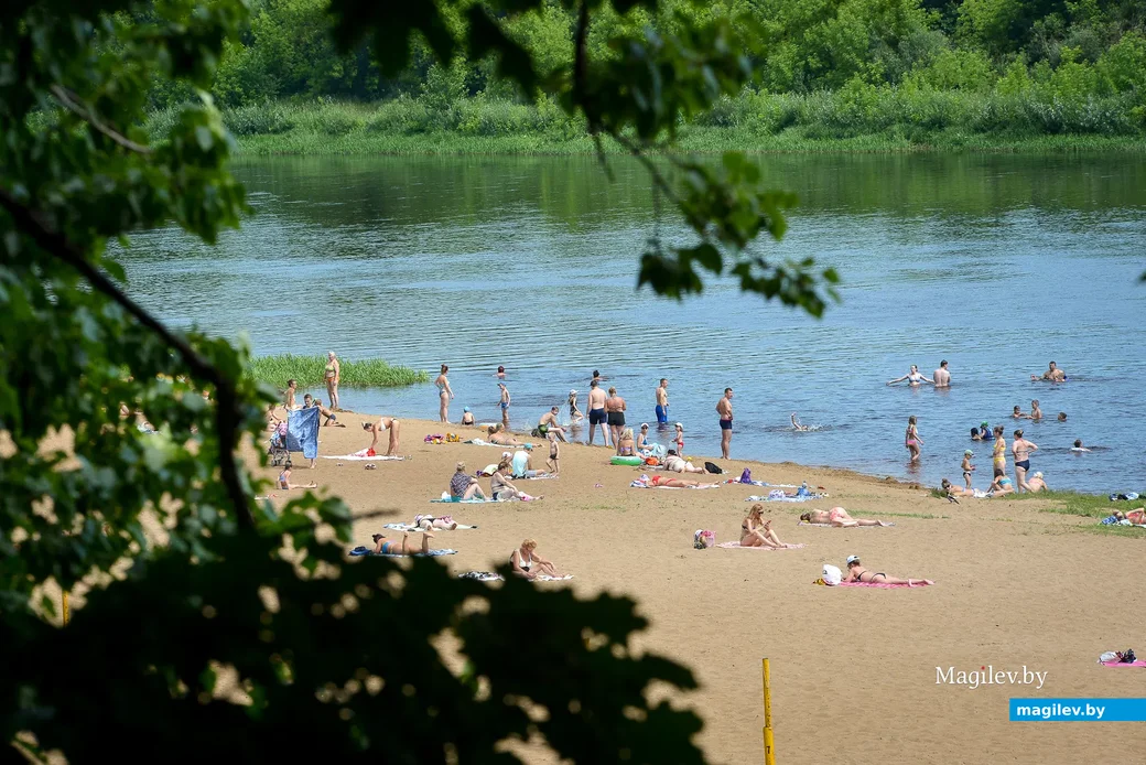 Бобруйск. Городской пляж, летний отдых у воды. Фото: Александр Чугуев