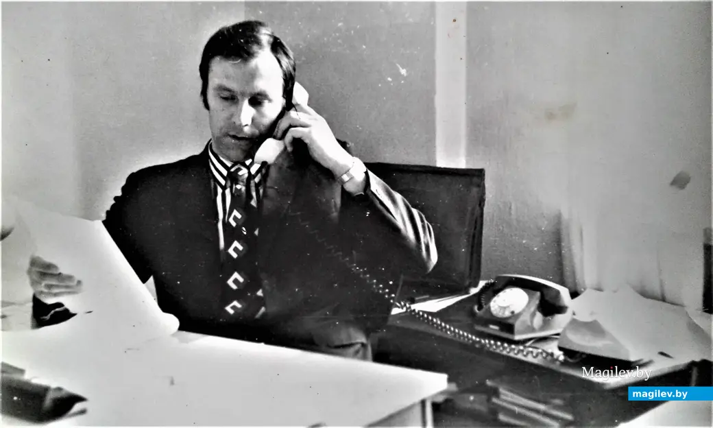 1970-е годы, Могилев, ММИ. Декан транспортного факультета Виктор Жариков.
