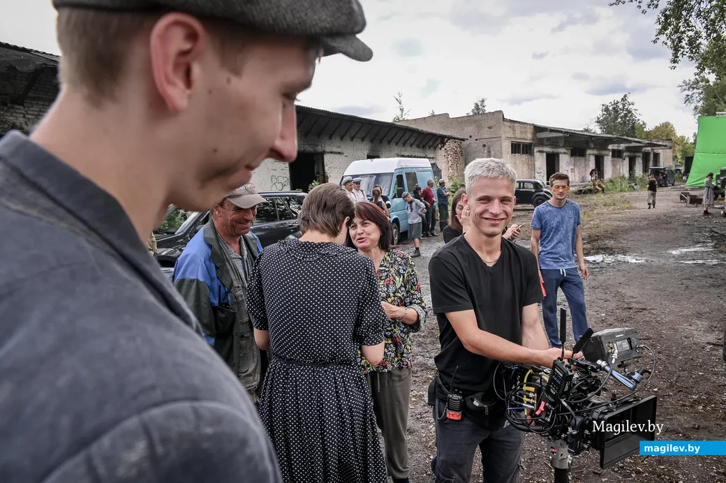 06.08.2021. Бобруйск. Съемки фильма под рабочим названием «Пламя под пеплом» проходят в Бобруйске.