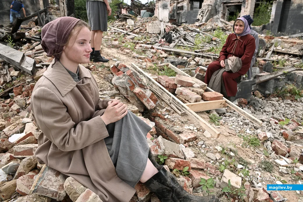 06.08.2021. Бобруйск. Съемки фильма под рабочим названием «Пламя под пеплом» проходят в Бобруйске.