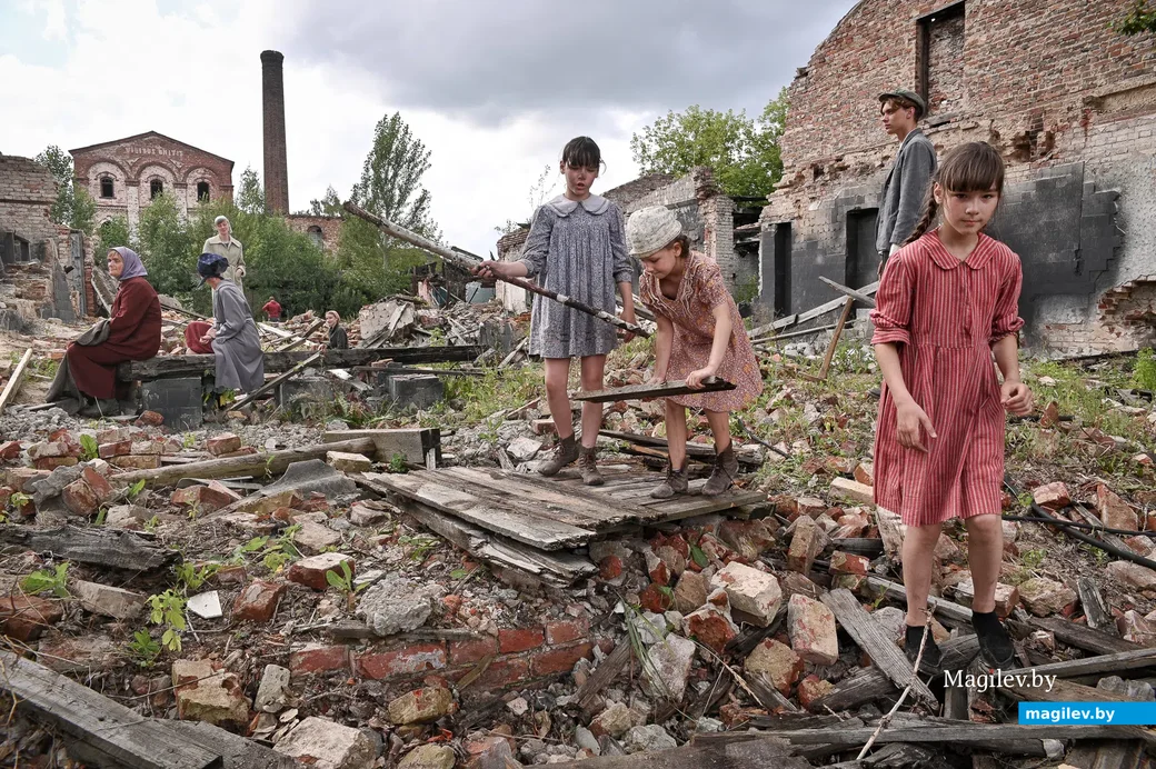 06.08.2021. Бобруйск. Съемки фильма под рабочим названием «Пламя под пеплом» проходят в Бобруйске.