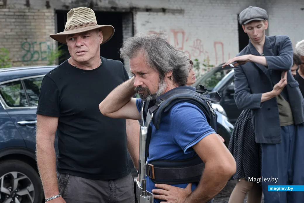 06.08.2021. Бобруйск. Съемки фильма под рабочим названием «Пламя под пеплом» проходят в Бобруйске.