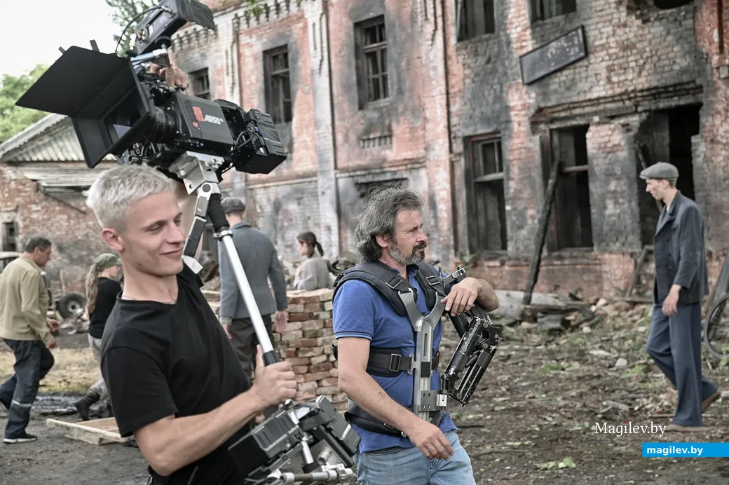06.08.2021. Бобруйск. Съемки фильма под рабочим названием «Пламя под пеплом» проходят в Бобруйске.