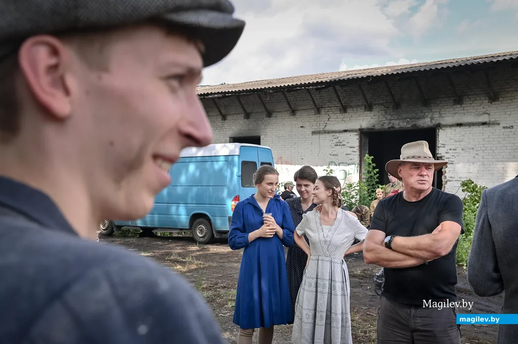 06.08.2021. Бобруйск. Съемки фильма под рабочим названием «Пламя под пеплом» проходят в Бобруйске.