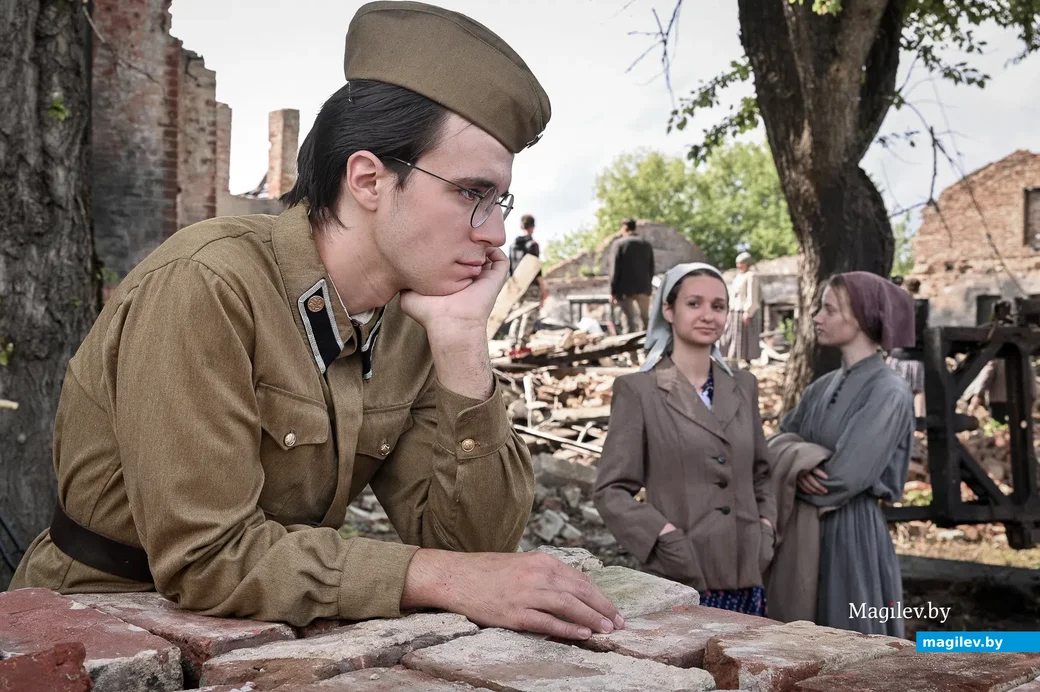 06.08.2021. Бобруйск. Съемки фильма под рабочим названием «Пламя под пеплом» проходят в Бобруйске.
